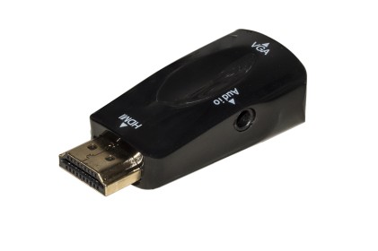 Adattatore Hdmi Maschio A Vga Femmina Con Audio 3,5 Mm