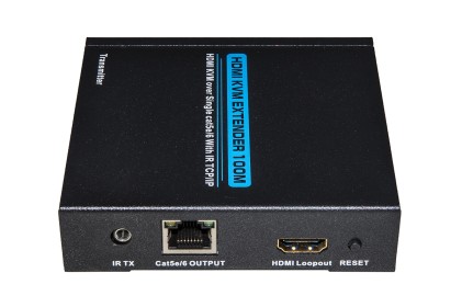Estensore Kvm Per Monitor Hdmi, Tastiera E Mouse Usb Tramite Cavo Di Rete Fino A 100 Metri Anche Tramite Ip Con Sensori Per Telecomando