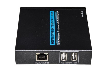Estensore Kvm Per Monitor Hdmi, Tastiera E Mouse Usb Tramite Cavo Di Rete Fino A 100 Metri Anche Tramite Ip Con Sensori Per Telecomando