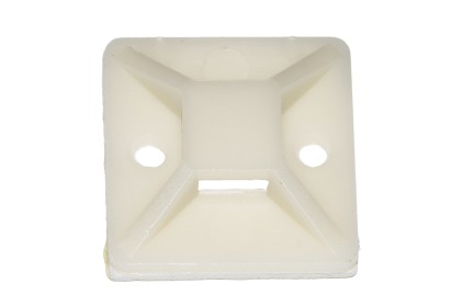 Confezione 100 Supporti Adesivi In Nylon Per Fascette Mm 28X28