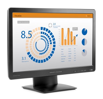 Monitor Hp Prodisplay P202Va 19,5" Full Hd 1920*1080 Display Port Vga Antiriflesso Garanzia 3 Anni   -  K7X26At