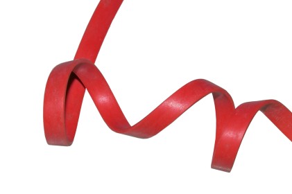 Cavo Audio Jack 3,5 Mm Maschio/Maschio Piatto Mt 1 Colore Rosso 3 Poli