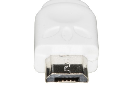 Cavo Piatto Micro Usb Guaina Silicone Mt 1 Colore Bianco