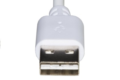 *Cavo Usb - Micro Usb Con Connettori Reversibili  Mt 1 Colore Bianco