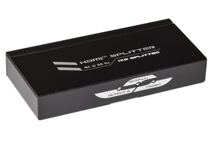 Splitter 2 Porte Hdmi Risoluzione 4Kx2K 60 Hz 2.0 Con Edid Hdcp 2.2