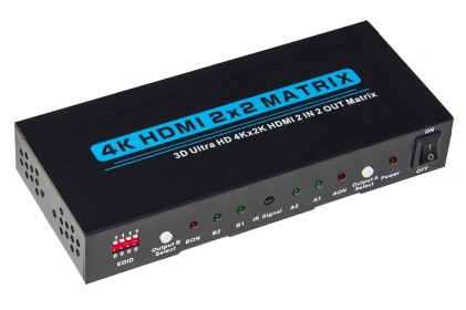Video Matrix Per 2 Dispositivi Hdmi Con 2 Tv Hdmi