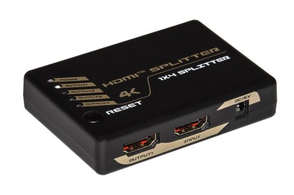 Splitter 4 Porte Hdmi Risoluzione 4Kx2K 30 Hz 1.4 Con Hdcp