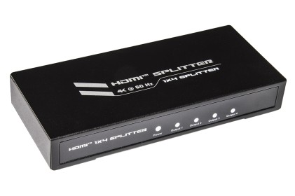 Splitter 4 Porte Hdmi 2.0 Risoluzione 4Kx2K 60 Hz Con Edid Hdcp 2.2
