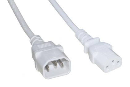 Cavo Alimentazione Prolunga Maschio/Femmina Mt.1.8 Bianco