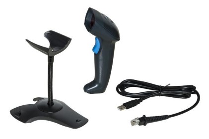 Lettore Codici A Barre Laser Usb Per Magazzino, Banco E Registratori Di Cassa Con Supporto