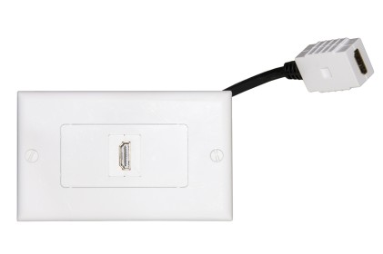 Placca Mod 503 Con Connettori Hdmi Femmina/Femmina Con Cavetto Cm 14