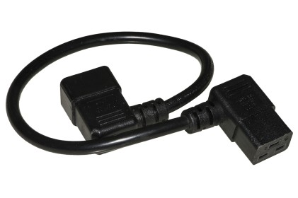 Cavo Di Alimentazione C19 Femmina 90&deg; - C20 Maschio 90&deg; Cm 50