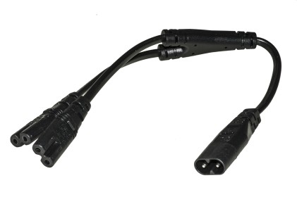 Cavo Di Alimentazione Splitter C8 Maschio - 2 X C7 Femmina Cm 10