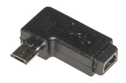 Adattatore Micro Usb Angolo Destro Maschio A Mini Usb 5 Poli Femmina