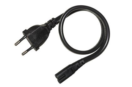 Cavo Alimentazione Cee 7 2 Poli Maschio - Iec320 C7 Femmina Cm 30