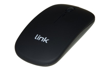 Mouse Wireless Con Sensore Ottico E Ricevitore Usb Colore Nero Con Batterie Ricaricabili Integrate Dpi 1600