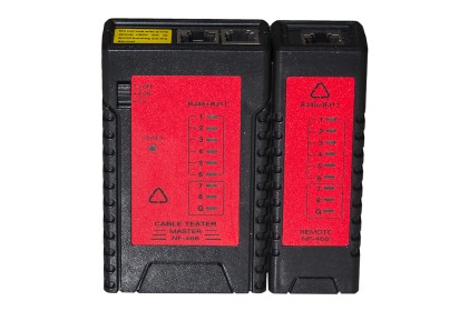 Tester Di Rete Per Cavi 6 E 8 Poli, Rj11 E Rj45 Con Unita&#39; Locale E Remota Con 8 Led + Schermatura