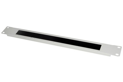 Pannello Di Protezione Colore Grigio 1U Con Spazzola Per Armadi Rack 19&#34;