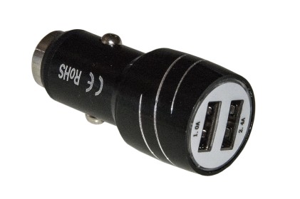 Caricabatteria Da Auto Con 2 Prese Usb 5 Volt 3,4 Ampere Totali