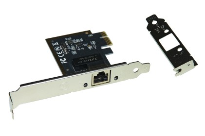 Scheda Di Rete Pci-Express 1 Porta Rj45 Gigabit 10/100/1000 Con Staffa Normale E Low Profile