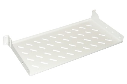 Ripiano Per Armadio 19&#34; 1 Unita&#39; Profondita&#39; 200 Mm. (Universale) 2 Attacchi (Frontali) Colore Grigio