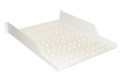 Ripiano Per Armadio 19&#34; 1 Unita&#39; Profondita&#39; 550 Mm. (Universale) 2 Attacchi (Frontali) Colore Grigio