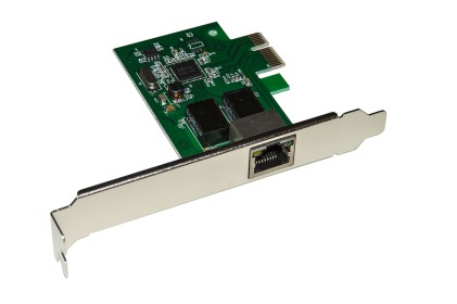 Scheda Pci-Express 1 Porta Rete Gigabit 10/100/1000 Con Staffa Normale E Low Profile