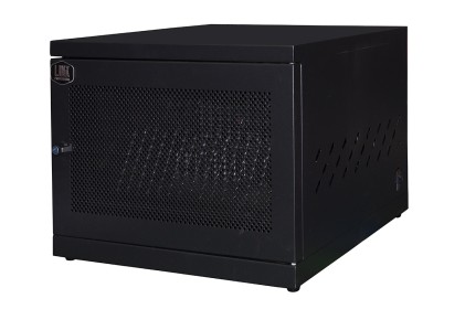 Armadio Alloggiamento 16 Notebook O Tablet Colore Nero Con Tre Multiprese Con 16 Porte Usb 5 Volt 16A E 6 Porte 220 Volt Universali Ita/Schuko