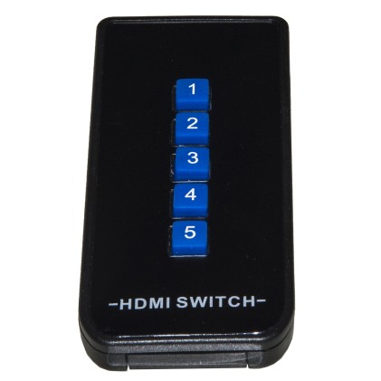 Switch 5 Porte Hdmi 2.0 4Kx2K@60Hz Con Telecomando (Un Video Con Cinque Sorgenti)