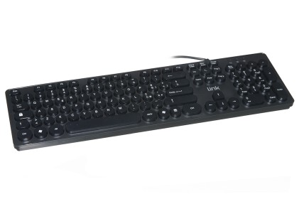 Tastiera Italiana Usb Con Tasti Tondi Colore Nero
