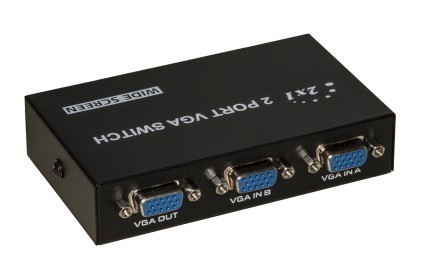 Switch Manuale Vga Per 2 Pc Con Un Monitor Vga