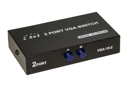 Switch Manuale Vga Per 2 Pc Con Un Monitor Vga