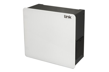 Box Per Dispositivi Home Con Porta In Vetro Bianca Mm 265 (L) X 122(P) X 265 (A) Wifi Box