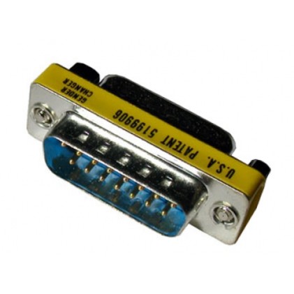 Mini Adattatore 15 Poli Maschio/Maschio Gender Changer