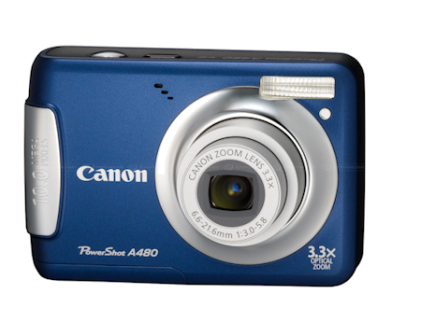 Canon PowerShot A480 Blu 10 Megapixel Zoom 3.3