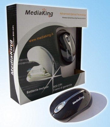 MediaKing F-16 PowerSave Wireless Optical Mouse USB