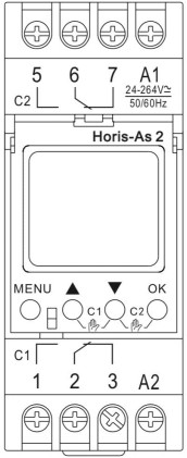 Plikc Horis AS2 Timer - Interruttore orario/crepuscolare digitale (Astronomico 2 canali)