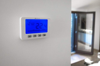 Cronotermostato digitale a batterie da parete FIAMMA - Made in ITALY