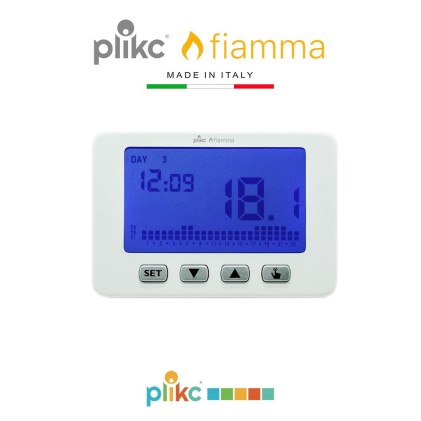 Cronotermostato digitale a batterie da parete FIAMMA - Made in ITALY