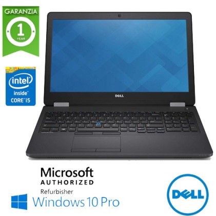 Notebook Dell Latitude E5570 Core I5-6300U 2.3Ghz 8Gb Ram 500Gb 15.6"  Tast. Num. Windows 10 Professional - Ricondizionato