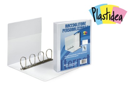 RACCOGLITORI PERSONALIZZABILI A 4 ANELLI D &Oslash;mm.40 BIANCO