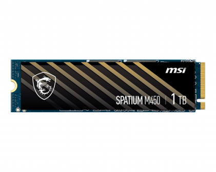 Msi Ssd Gaming Spatium M450 1Tb M2 Nvme Pcie 4.0 R/W 3600/3000 Mb/S