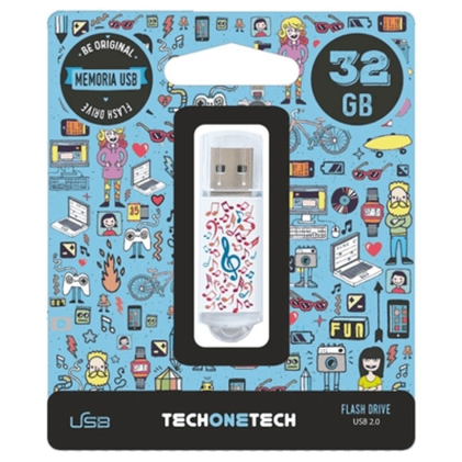 TechOneTech Music Dream Memoria USB 2.0 32GB (Pendrive)