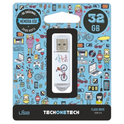 TechOneTech Be Bike Memoria USB 2.0 32GB (Pendrive)