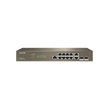Tenda Switch 10 Porte Lan Gigabit+2 Porte Sfp+Base-X 1000, Rack Mount
