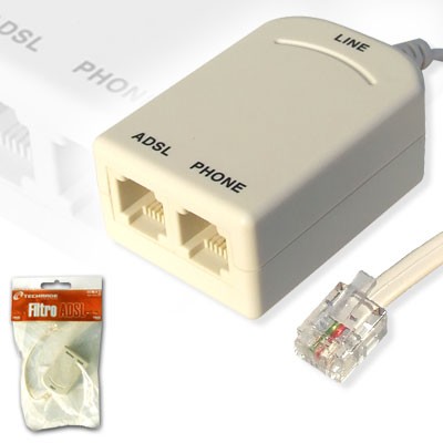 Filtro ADSL tripolare doppio in blister