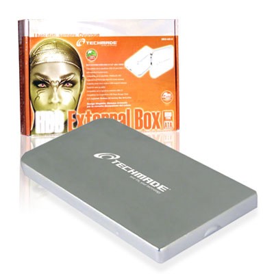 Box in alluminio per Hard Disk IDE 2.5 con interfaccia USB 2.0