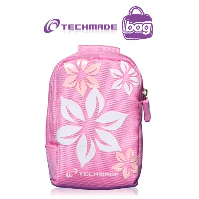 Techmade Custodia morbida per fotocamera Rosa