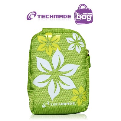 Techmade Custodia morbida per fotocamera Verde