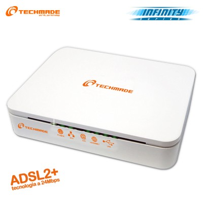 Techmade Combo Modem ADSL2 con tecnologia a 24Mbps